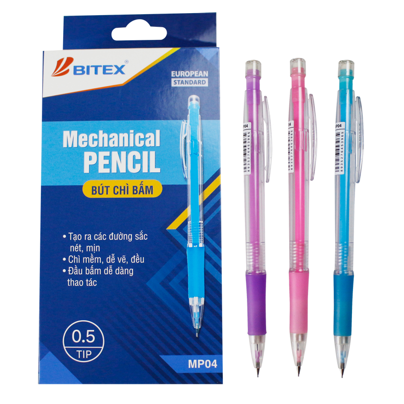 Combo 2 Bút chì kim BITEX MP04 - Nét 0.5mm