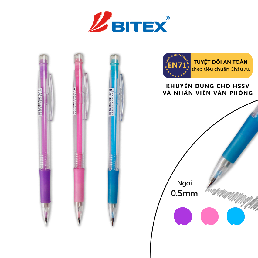 Combo 2 bút chì kim BITEX MP04 ngòi 0,5mm