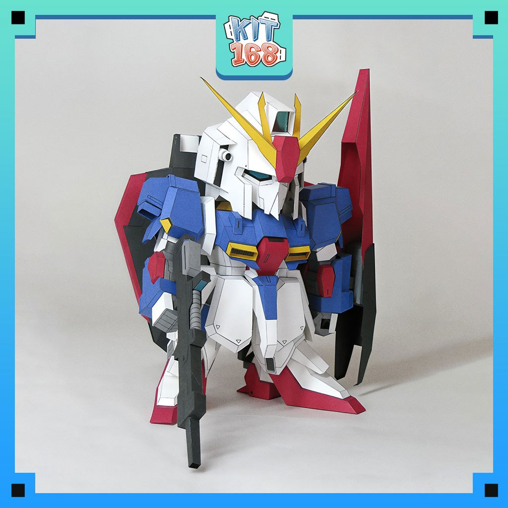Mô hình giấy Anime game Robot SD MSZ-006 Zeta Gundam ver 3