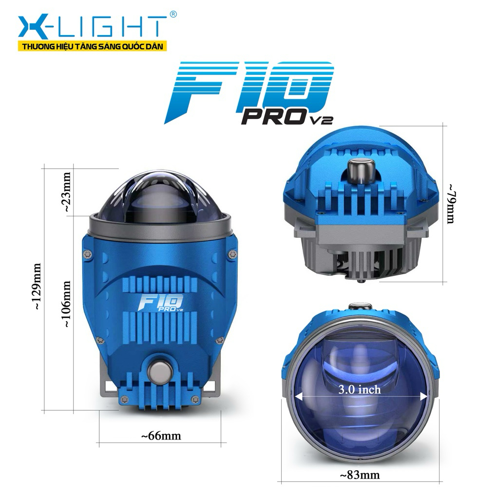 NÂNG CẤP ÁNH SÁNG – AN TOÀN MỌI HÀNH TRÌNH CÙNG BI GẦM X-LIGHT F10 PRO V2
