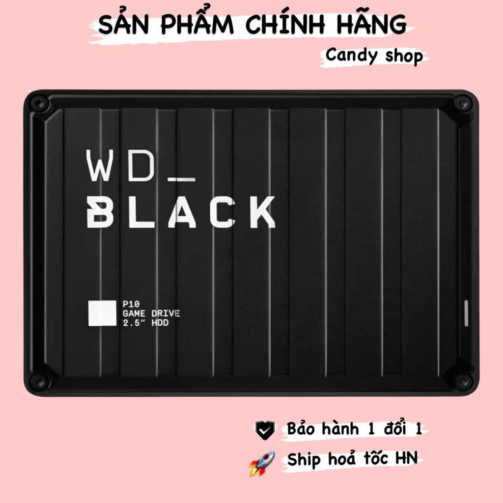 Ổ cứng WD_BLACK 5TB P10 Game Drive (Bảo hành 3 năm)