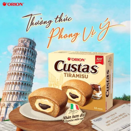 Bánh Custas Orion Tiramisu Hộp 276G