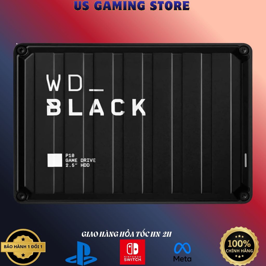 Ổ cứng WD_BLACK 5TB P10 Game Drive (Bảo hành 3 năm)