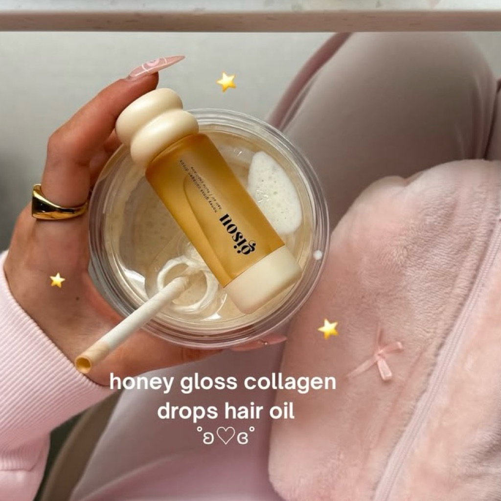 Dầu dưỡng tóc Gisou Honey Gloss Collagen Drops Hair Oil for Fine to Medium Hair