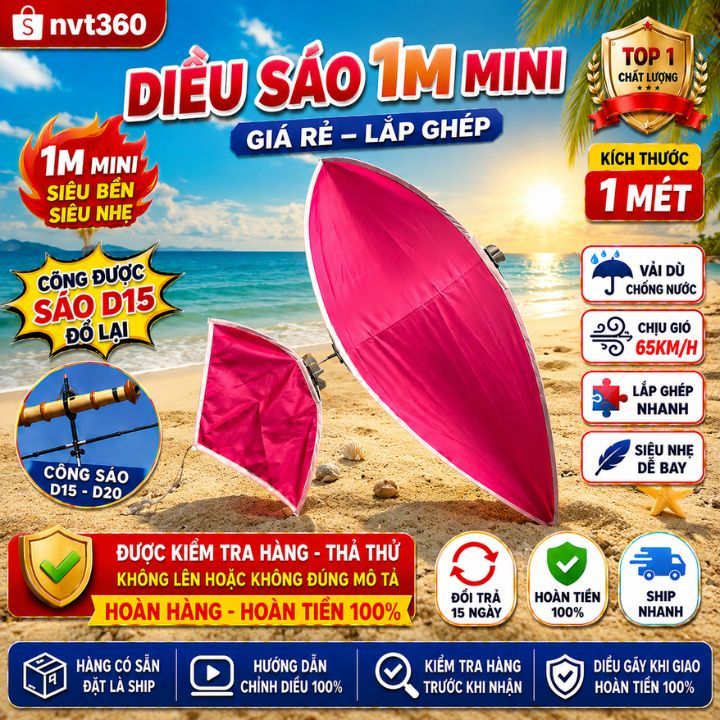 Diều sáo mini giá rẻ 2m diều sáo lắp ghép giá rẻ 2m 3m 2m5 Diều sáo - M84  - Chợ lớn. Store