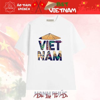 VIỆT NAM VN - Áo Thun DL UNISEX Tee in NÓN LÁ VẼ VIETNAM TRAVEL DU LỊCH TOUR HOLIDAY LỄ (BIGSIZE)