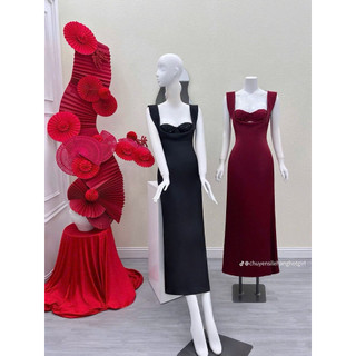 Đầm Cánh Tiên Maxi Kim Sa Bra Satin Đuôi Loe Sang Chảnh