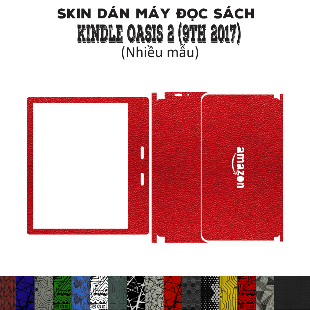 Skin dán máy đọc sách Kindle Oasis 2 (9th 2017) (Nhiều mẫu) | Miếng dán Film 3m chống bám bẩn, bảo v