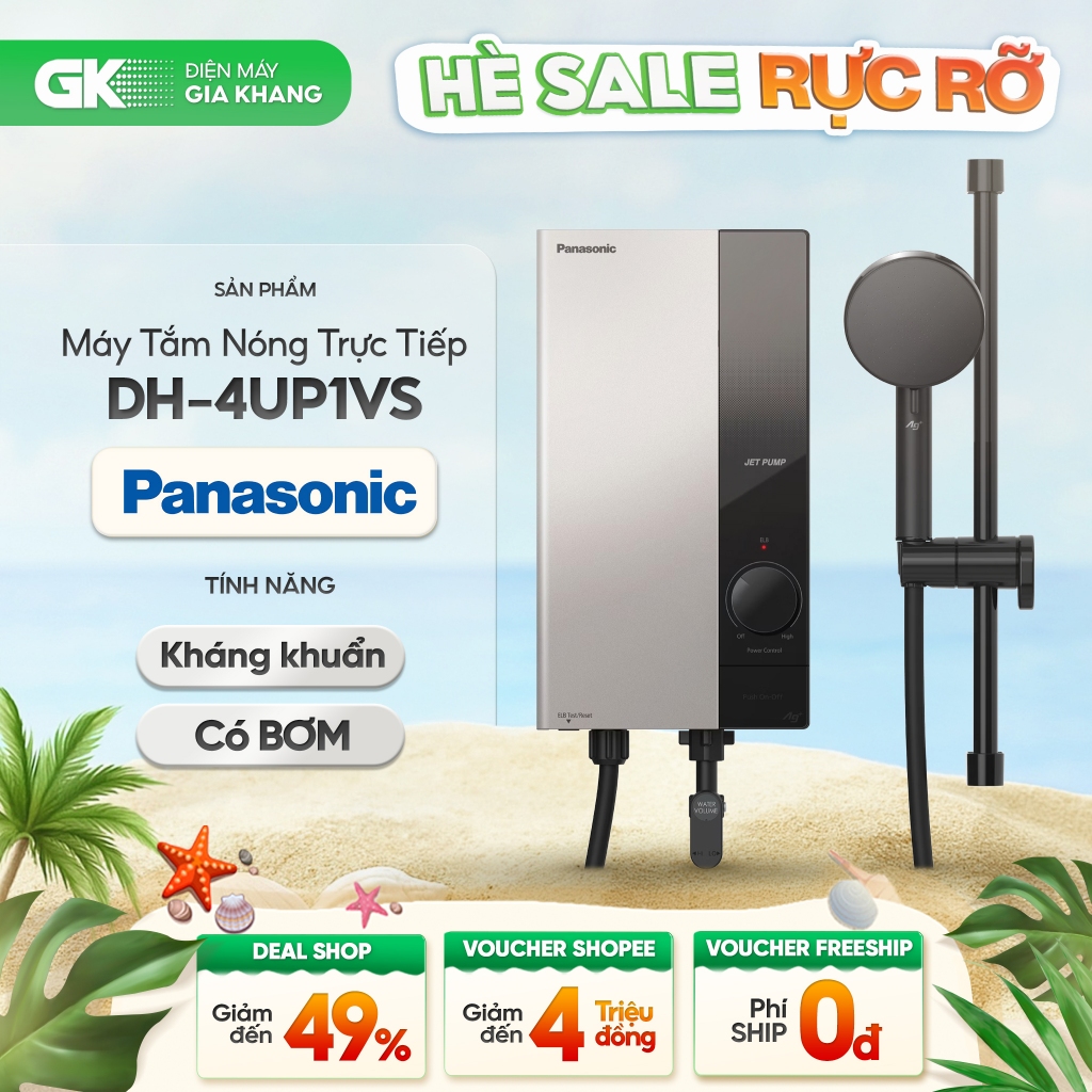 DH-4US1VS | DH-4US1VW | DH-4UP1VS | DH-4UP1VW - Máy Nước Nóng Trực Tiếp Panasonic [Toàn Quốc]
