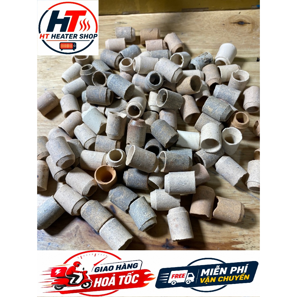 SỨ CHUỖI LỖ 8MM DÀI 20MM - SỨ CHUỖI CHỊU NHIỆT - GỐM CHỊU NHIỆT