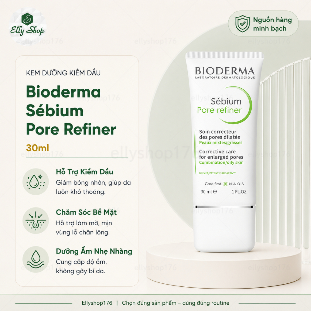 Kem dưỡng se khít lỗ chân lông Sébium Pore Refiner - Ellyshop176