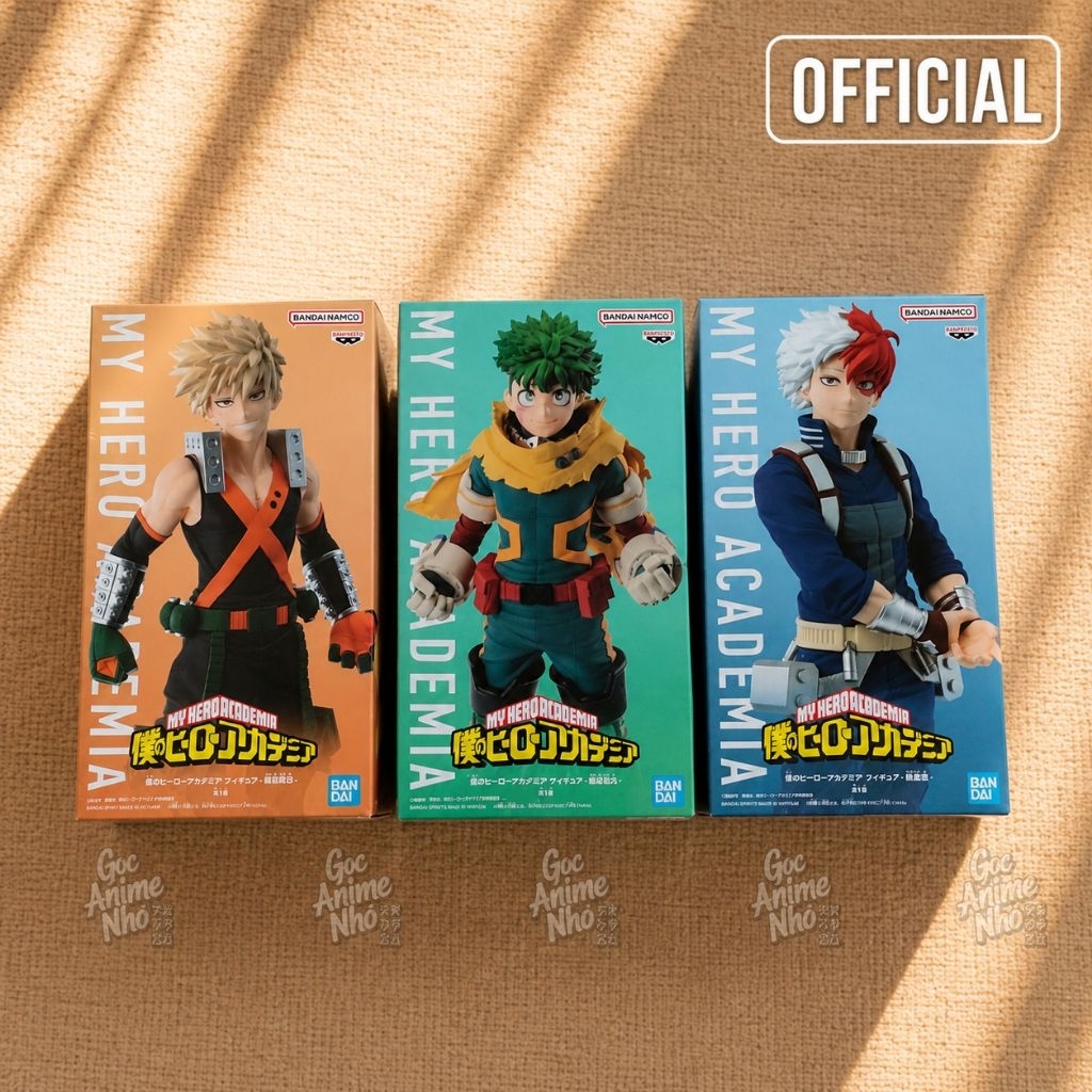 Mô hình My Hero Academia - Katsuki Bakugo, Shoto Todoroki, Izuku Midoriya