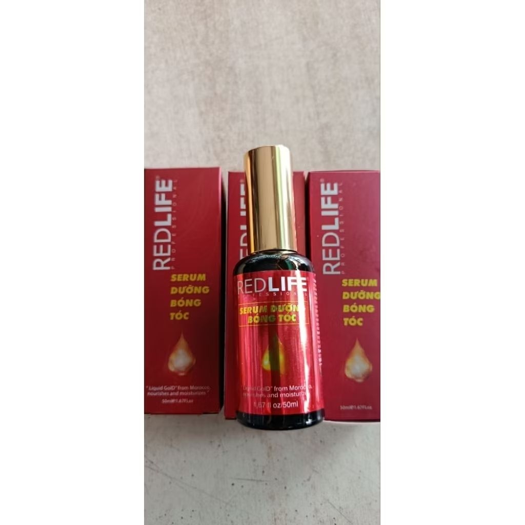 sirum dưỡng bóng mềm mượt tóc Redlife 50ml