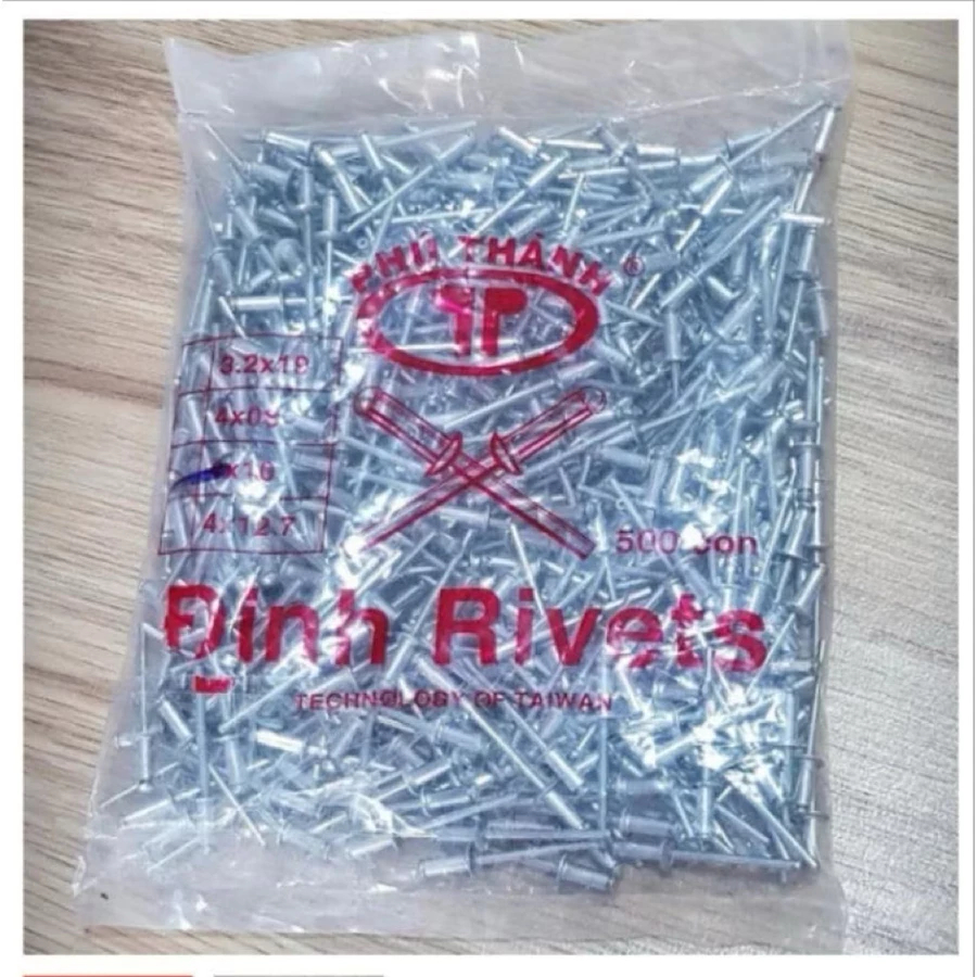 Bịch đinh rút Rive Đủ kích cỡ 3x10, 3 x12, 4x10, 4x12 bịch 500 con