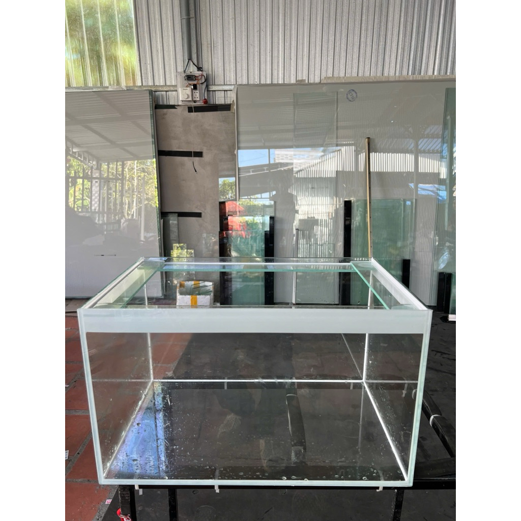 Hồ cá 50X30X30 DRC full 5li bã keo TRẮNG có kiềng viền