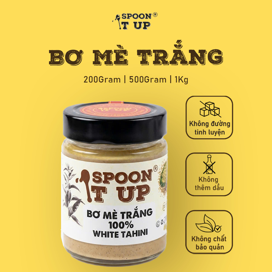 Bơ Mè Trắng 100% Spoon It Up – Không Đường, Thuần Chay, Giàu Chất Béo Tốt, Eat Clean & Healthy
