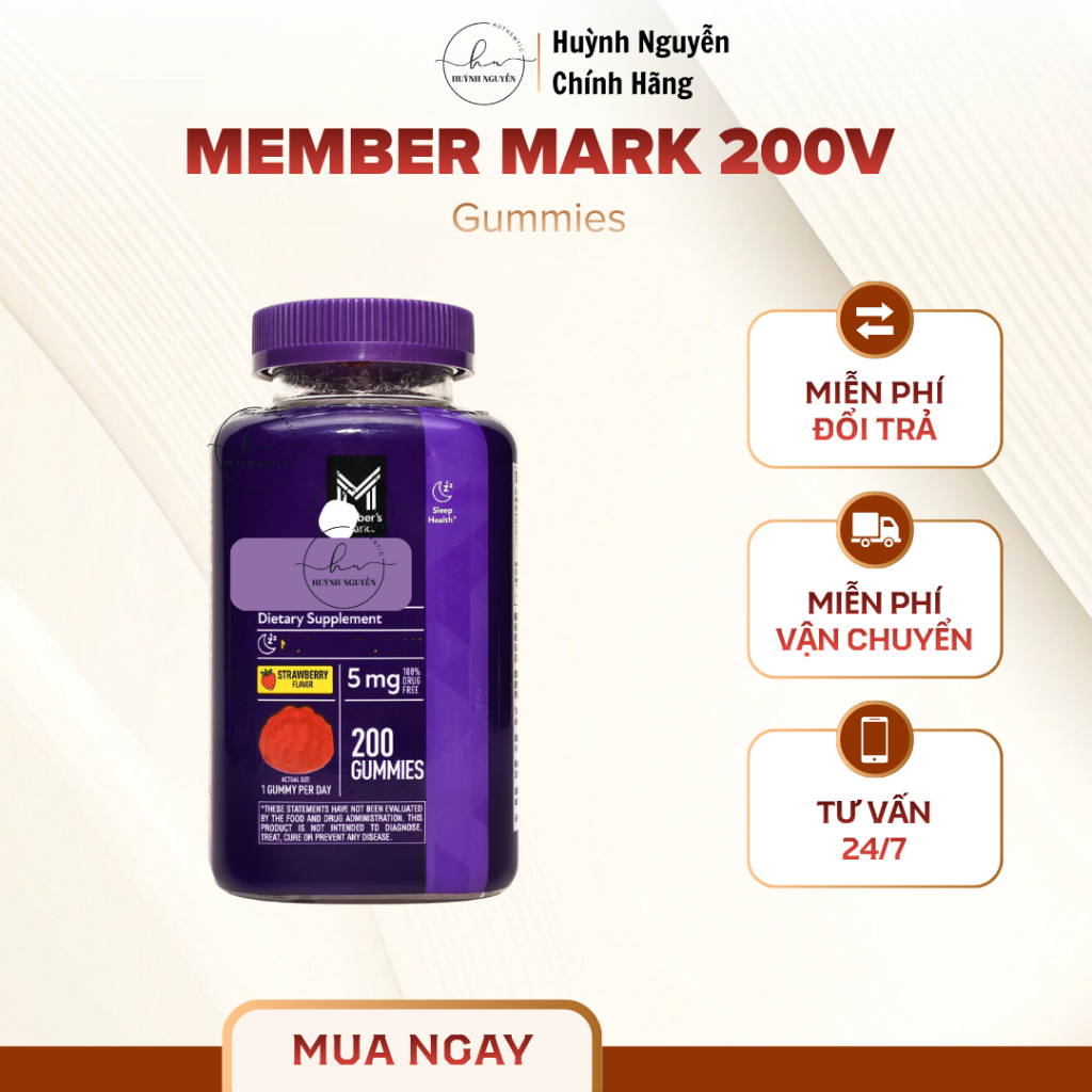 [HÀNG CHÍNH HÃNG - CÓ BILLS] Member Mark Melatonin Gummie