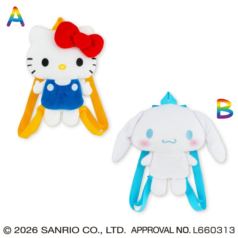 [Sale Giảm Giá] Cinnamoroll Hello Kitty 2026 Ba Lô Chính Hãng Gấu Bông Nhật Sanrio Amuse Authentic