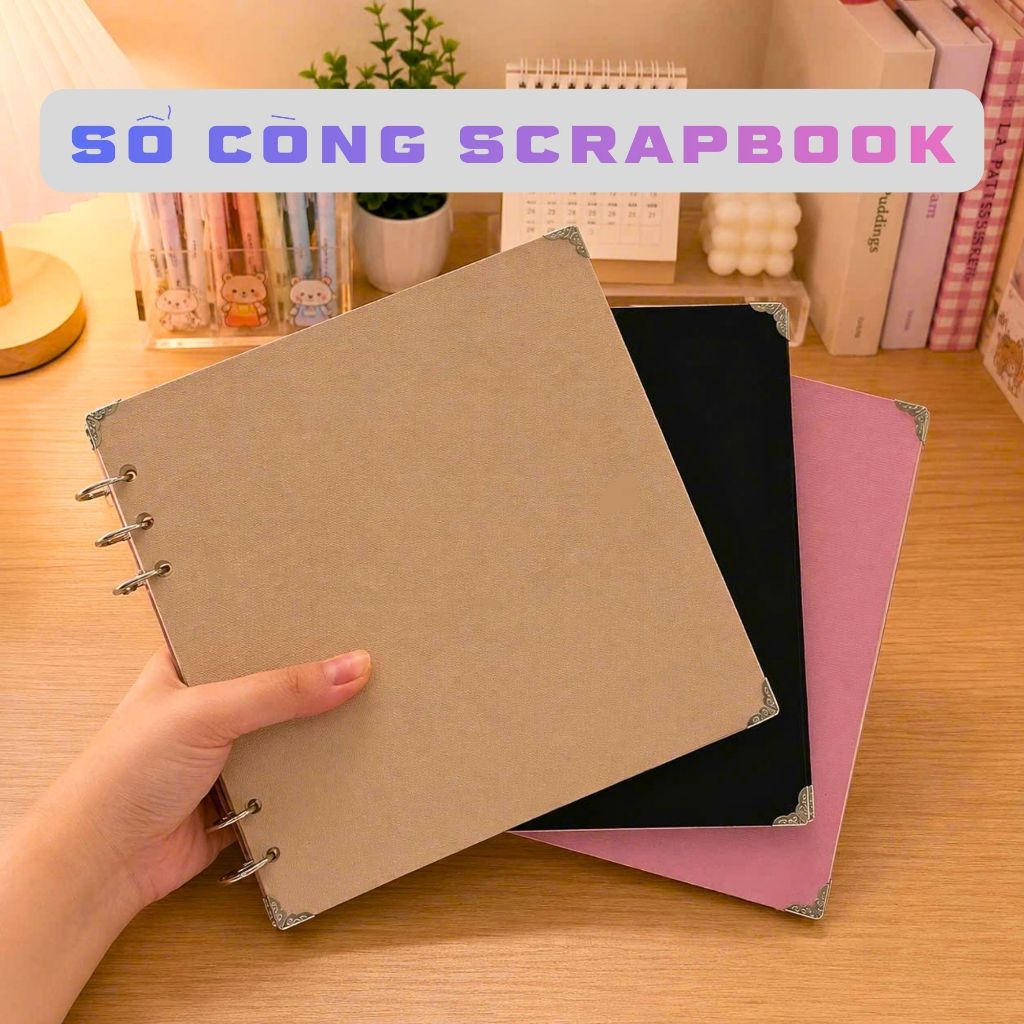 Sổ Scrapbook Dán Ảnh Handmade Quà Tặng Kỉ Niệm Làm Album Ảnh Tặng Người Yêu Anniversary