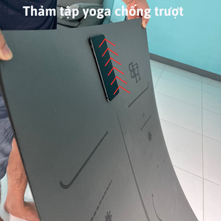 Thảm yoga chống trượt, cao su pu xơ dừa, định tuyến cao cấp, tập yoga, tập gym, tập thể dục tại nhà, khắc tên lên thảm