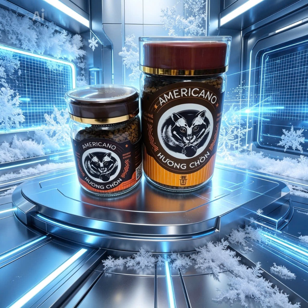Cà Phê Robusta Hương Chồn Sấy Lạnh Americano (30g/80g) - honee coffee/Vàng ban mê