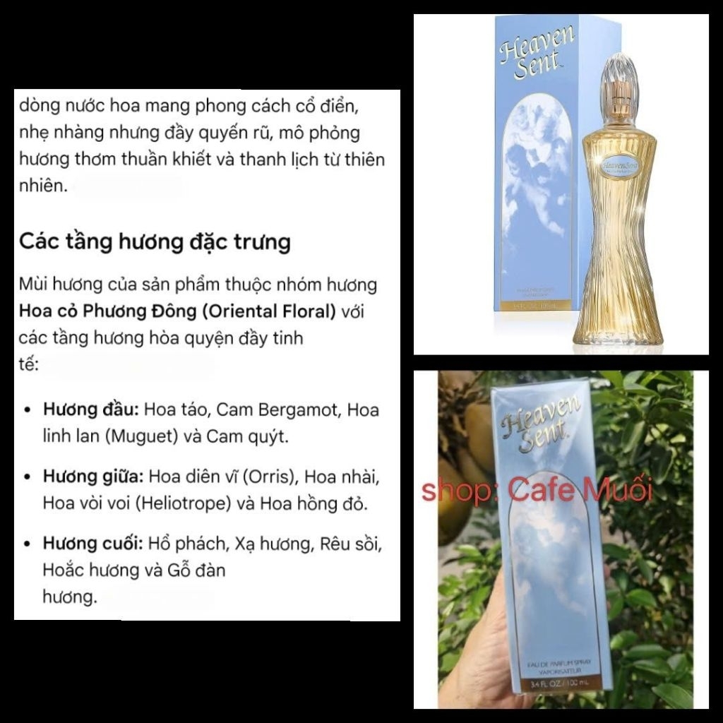 Nước hoa nữ Heaven Sent By Dana Classic Fragrances edp 100ml