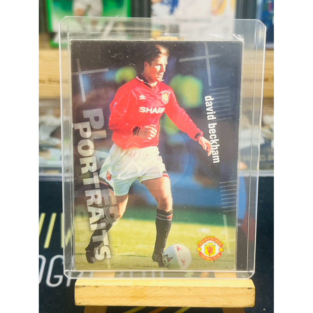 Thẻ bóng đá David Beckham Manchester United Player Portraits Futera 1997