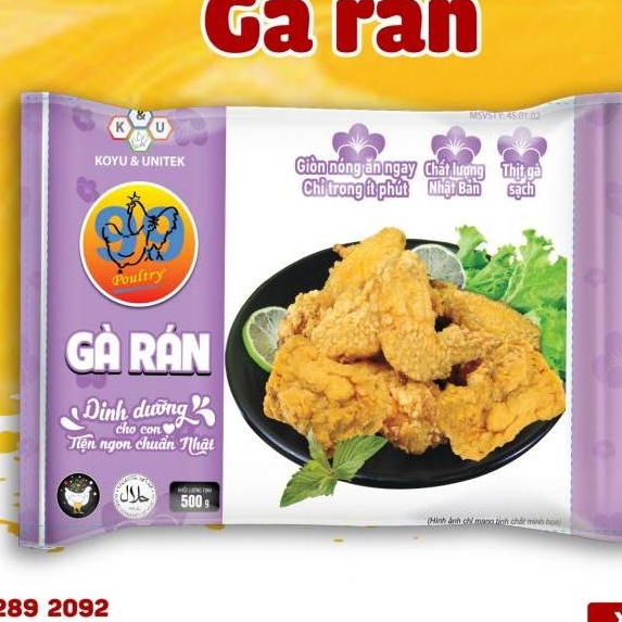 Gà Rán 99Poultry 500g - Gà Nguyên Miếng Tẩm Bột Sẵn, Gà Chiên Giòn Chế Biến