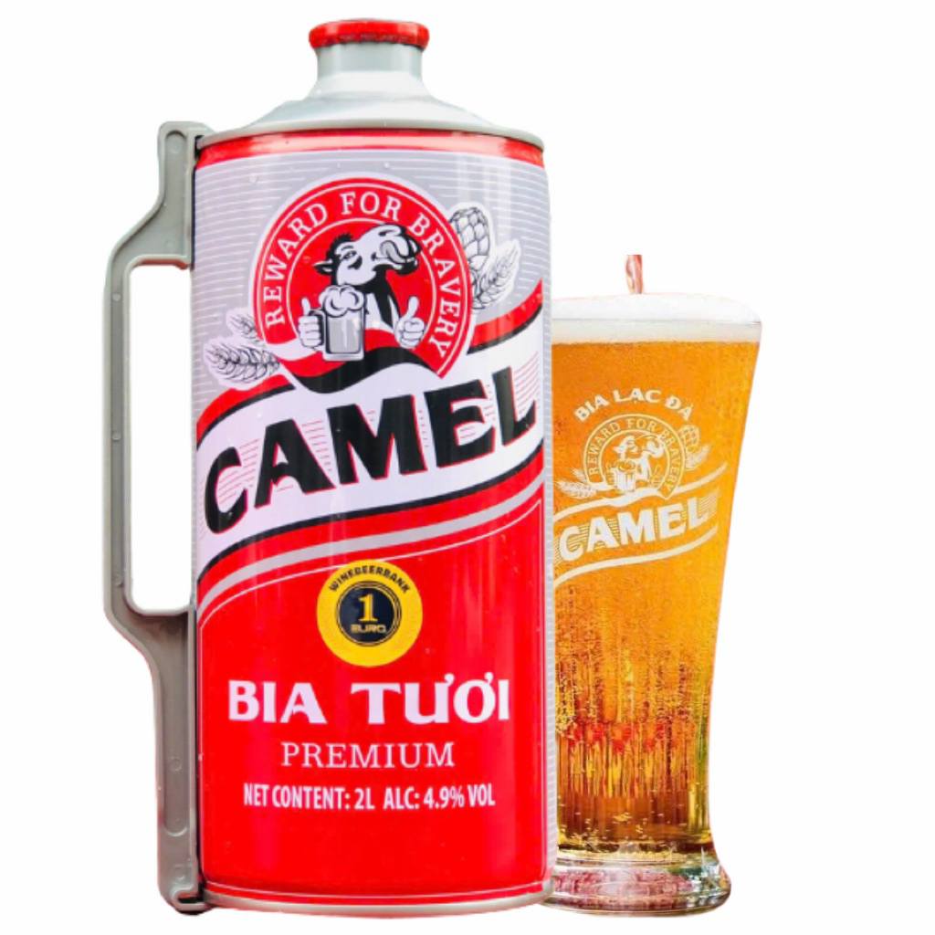 Bia VN Camel Premium 4,9% - Bình 2L