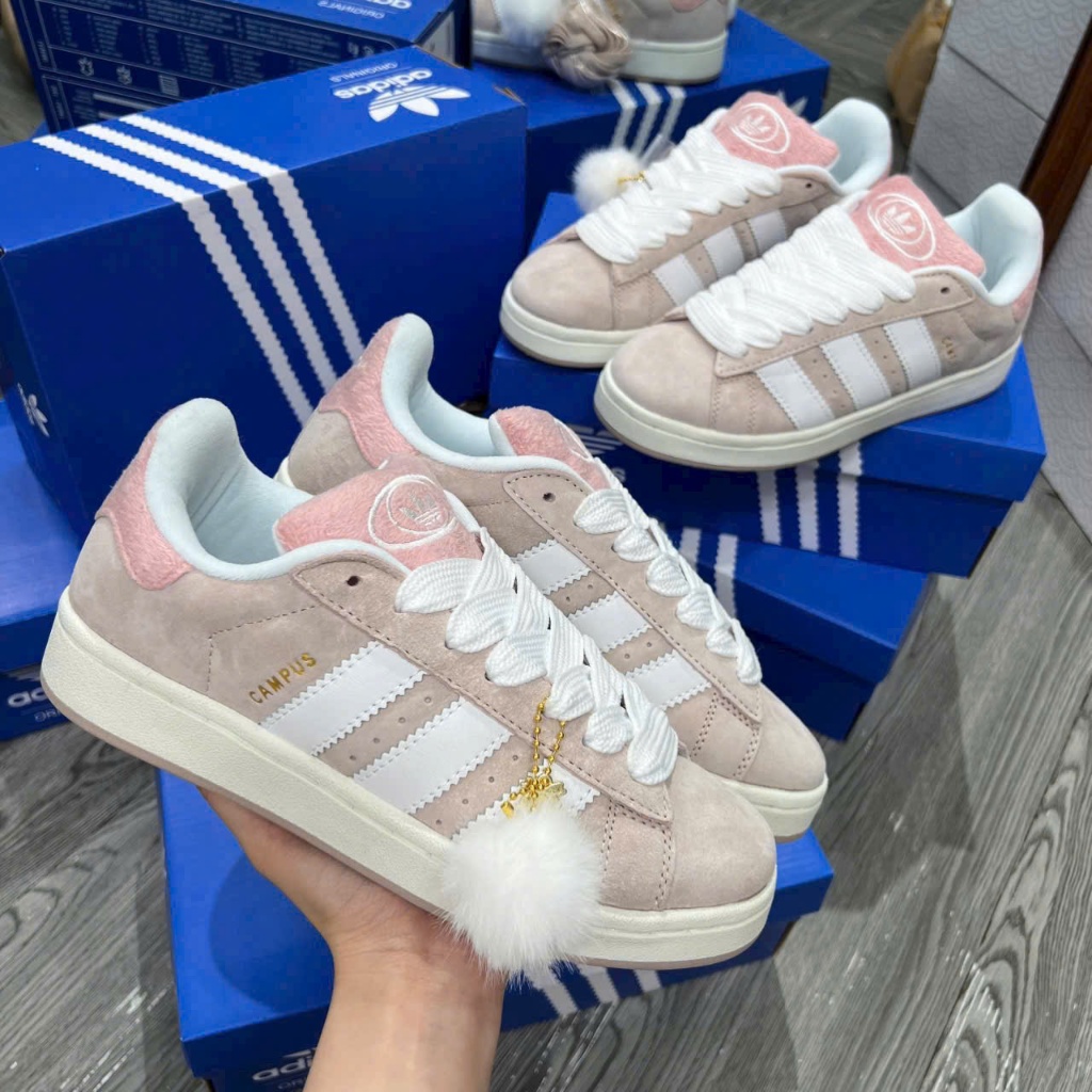 Giày Sneaker Pewsii Originals Campus 00s 'Pink Rose' ID6139 (Free Ship)