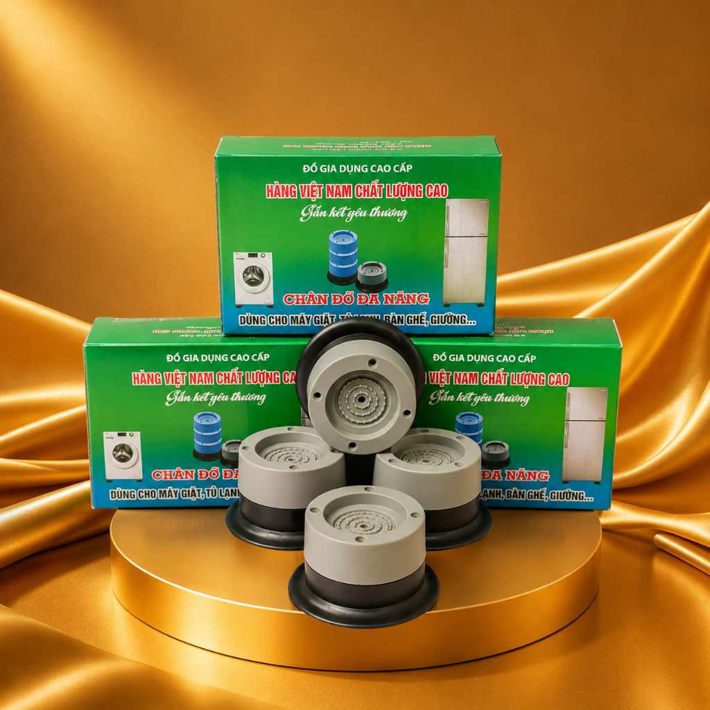 🏵️FREESHIP🏵️ COMBO 5 BỘ 4 ĐẾ HÚT CHÂN KHÔNG TRÒN KÊ MÁY GIẶT, TỦ LẠNH, KỆ LỌC NƯỚC CHỐNG RUNG, LẮC