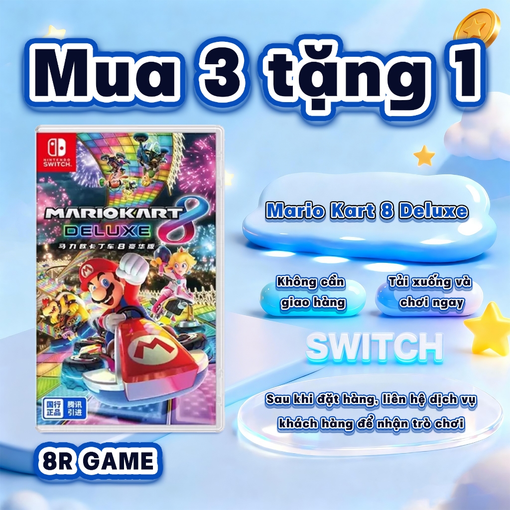 Mario Kart 8 Deluxe Nintendo Switch – Mua 3 Tặng 1