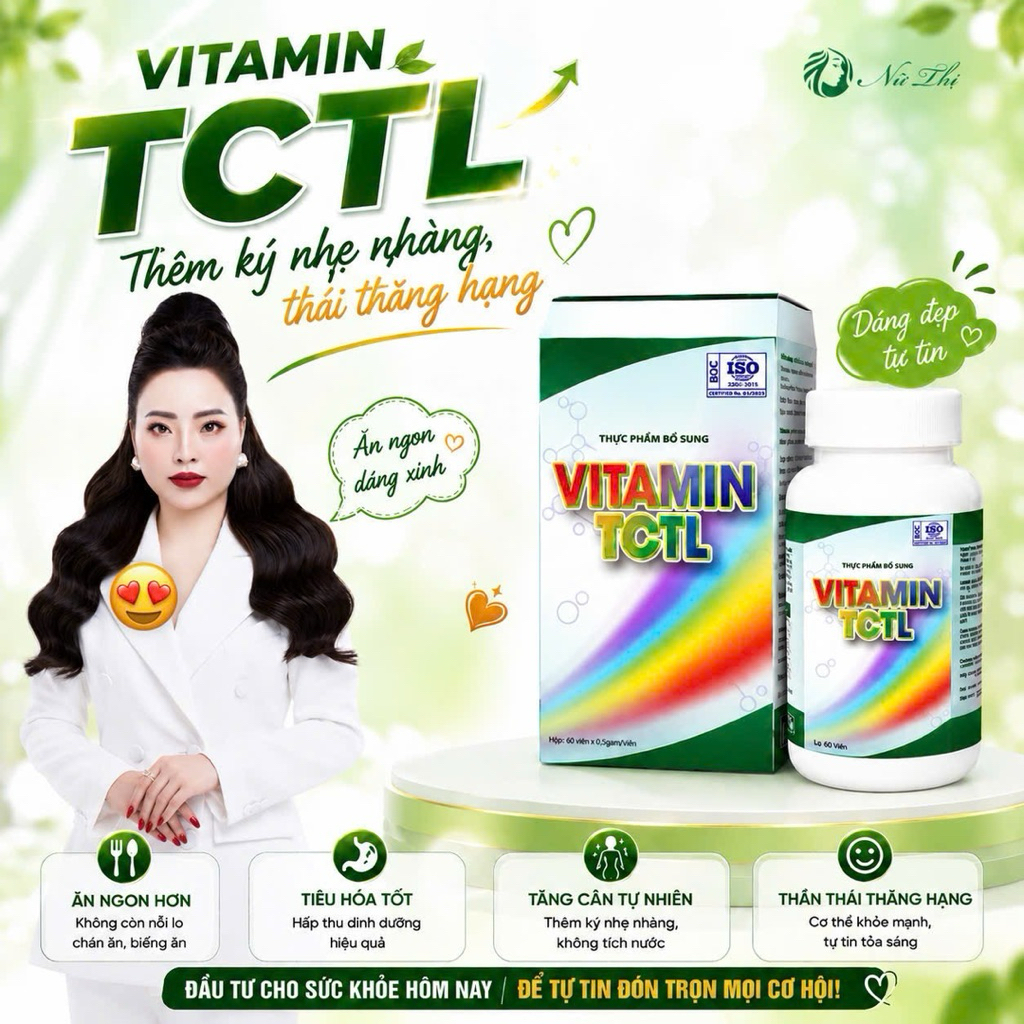 Combo viên uống tt ăn g c â nn bổ sung vitamin TCTL cho người gầy biếng ăn