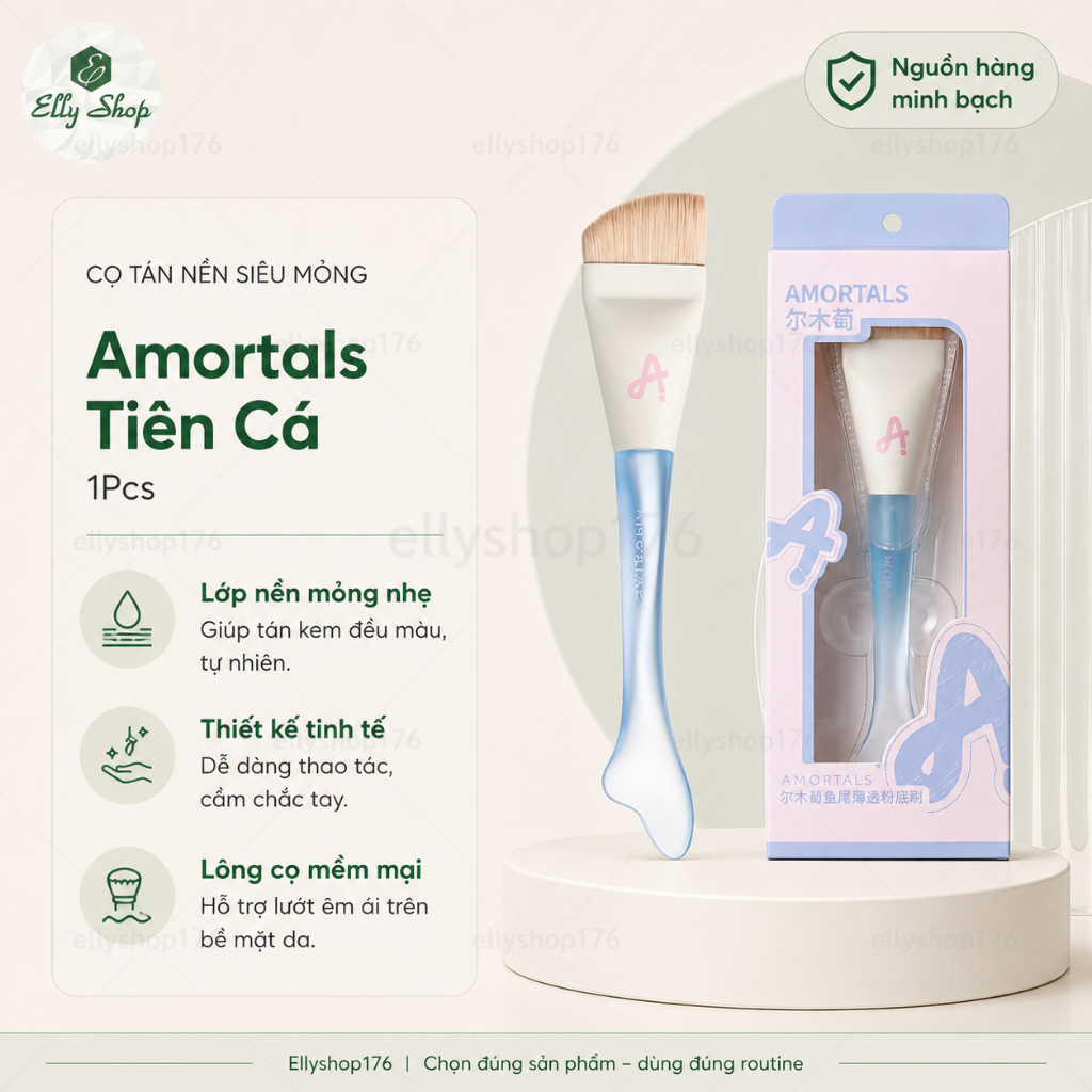 Cọ Tán Nền Siêu Mỏng Amortals Tiên Cá - Ellyshop176