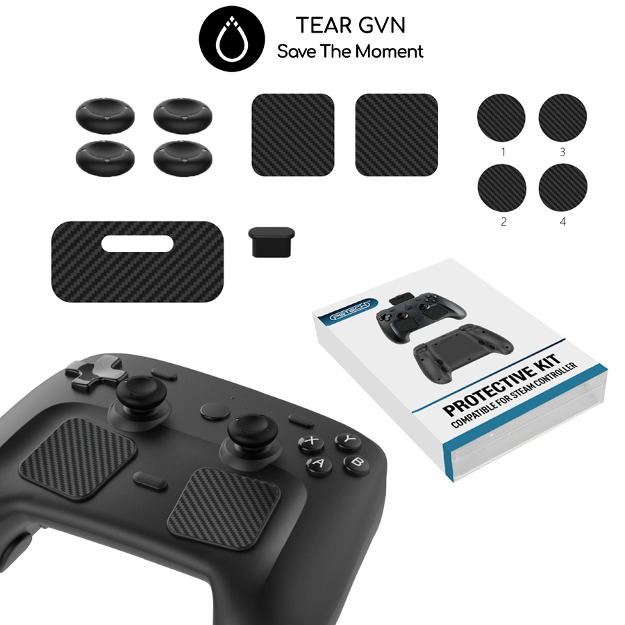 Bộ sản phẩm toàn diện PGTECH bảo vệ và chống mài mòn cho Steam Controller