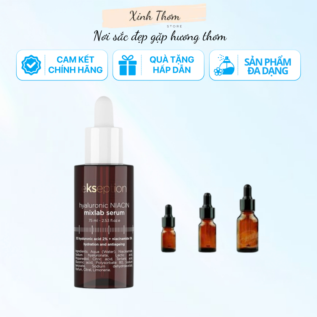 (mẫu thử 5ml/10ml/20ml) Serum Niacinamide Ekseption – Dưỡng sáng da, giảm thâm mụn hiệu quả