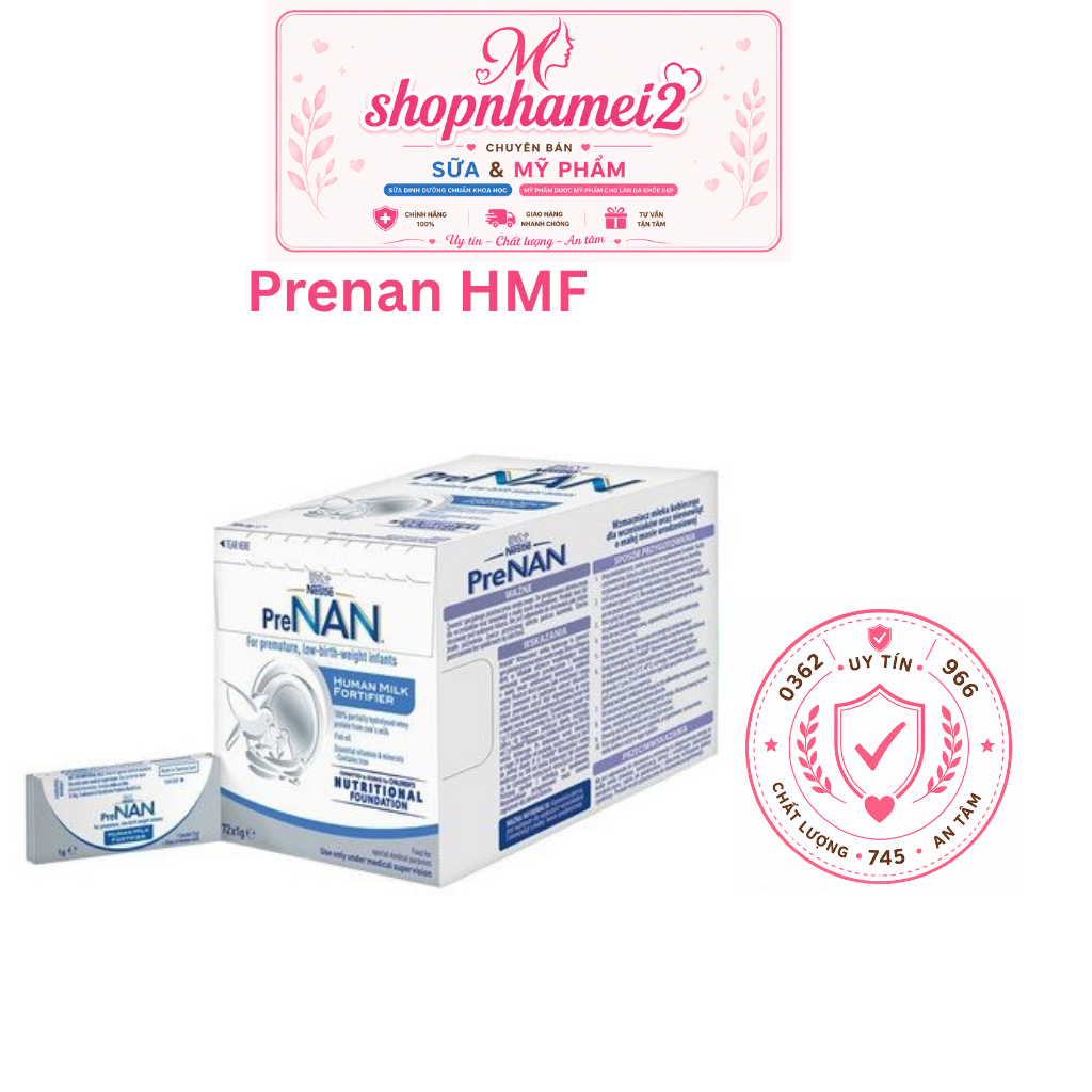 [shopnhamei] Sữa PreNan HMF 72g cho bé sinh non
