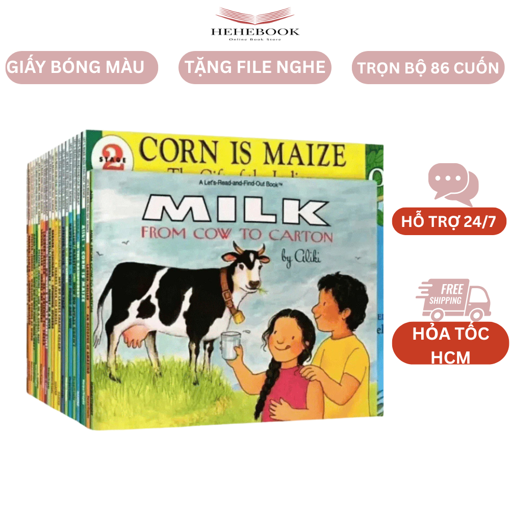 Sách khoa học kinh điển - Let's read and find out science level 2 86 cuốn khổ to đẹp tặng file nghe