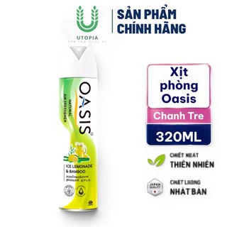 Xịt Phòng & Sáp Thơm Oasis Natural 200gram , 320ml hương thơm thiên nhiên