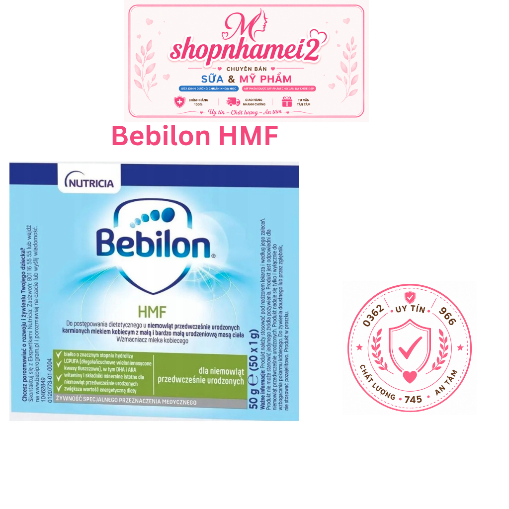 [shopnhamei] Combo giá sỉ Sữa Bebilon HMF cho trẻ sinh non, sẵn ship hỏa tốc