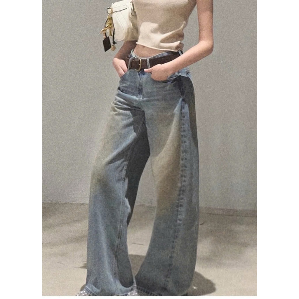 [OAKMOO] Quần jeans ống rộng