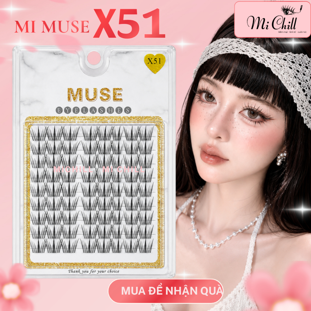 Mi Muse X51 - Mi MUSE Lông mi cụm, tự nhiên - Mi Chill Shop