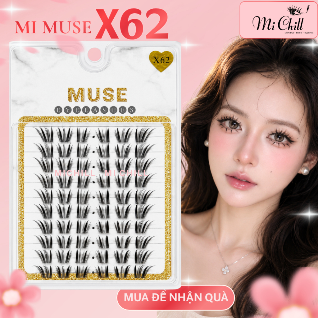 Mi Cụm Muse X62, Mi Thiết Kế Sợi Mềm Không Cộm - Mi Chill Shop