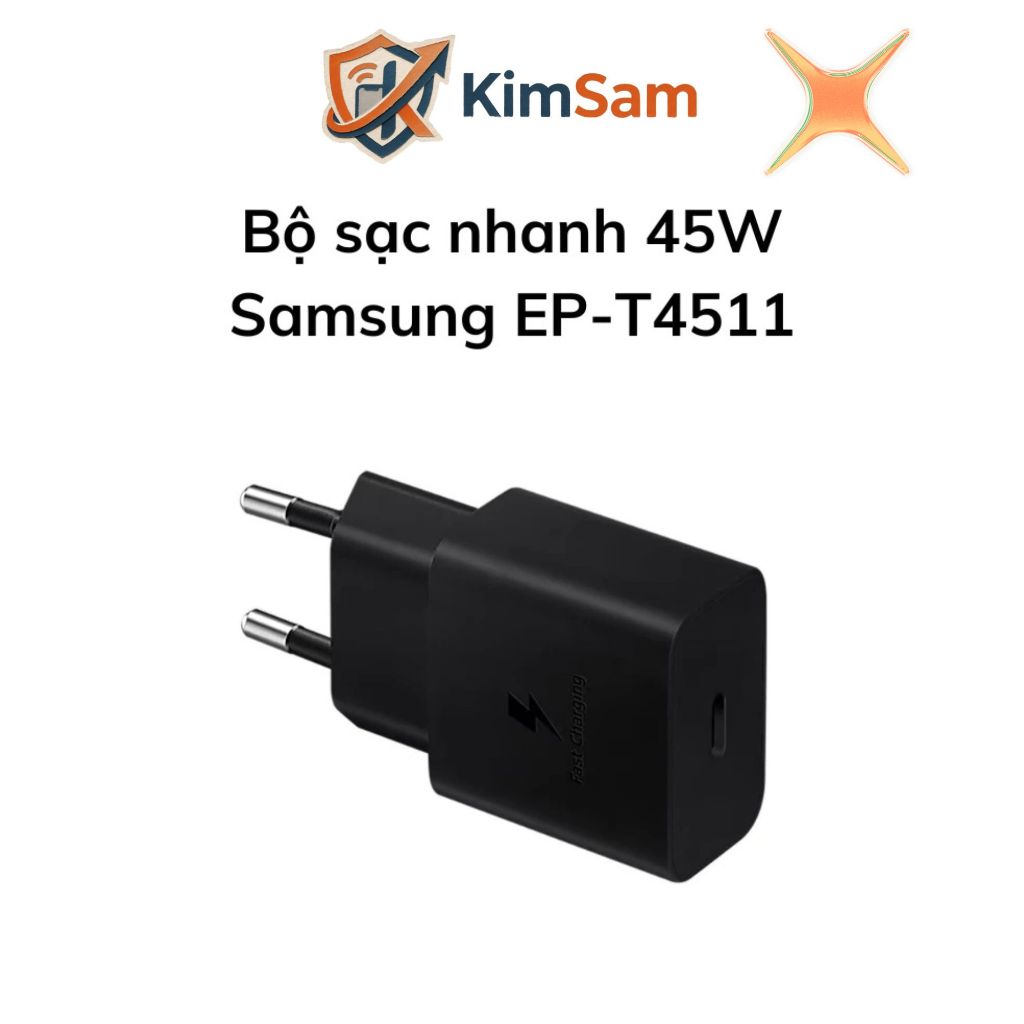 Sạc Siêu Nhanh 45W Samsung EP-T4511 Kèm Cáp Type-C 1.8M - Hàng Chính Hãng