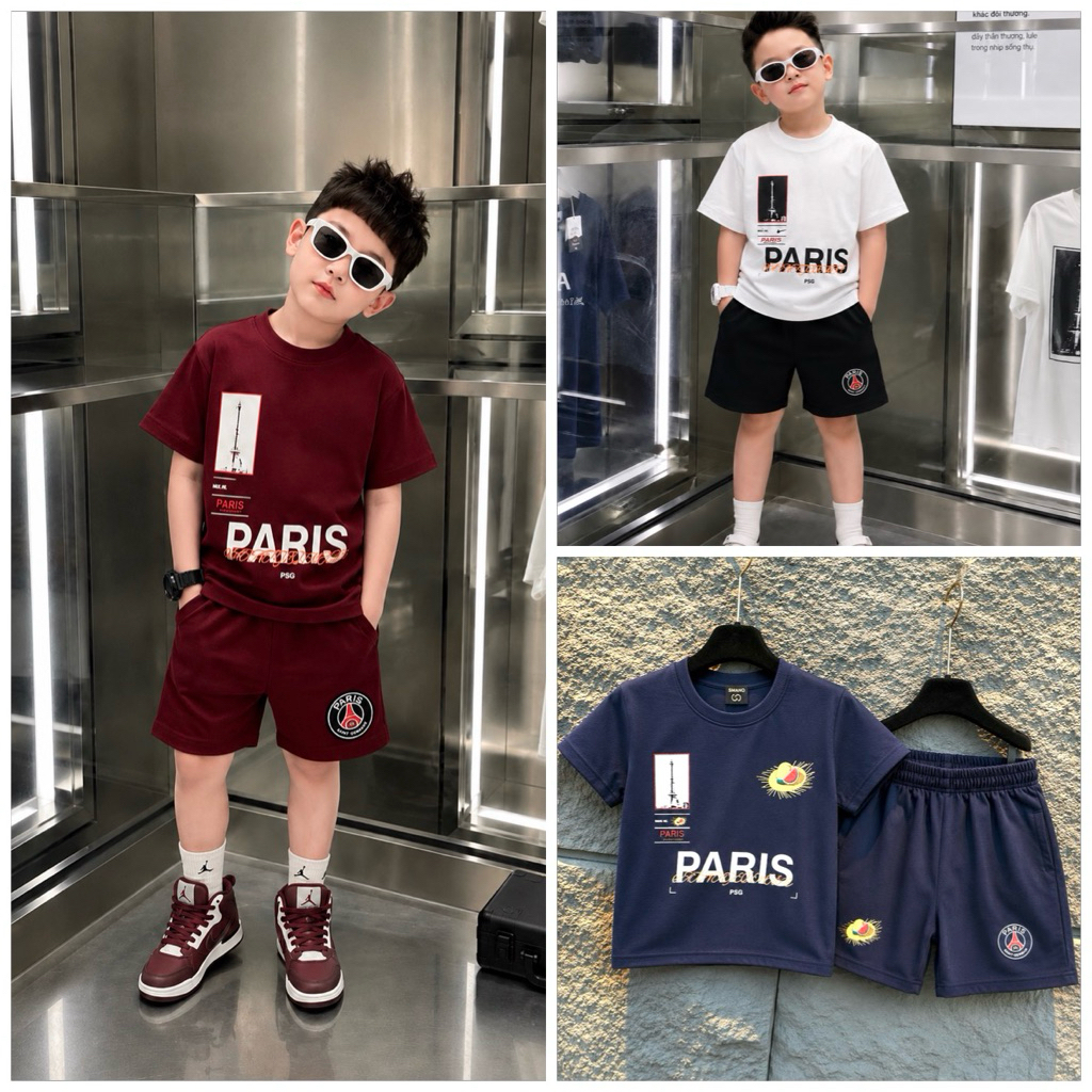 sét bộ bé trai chất cotton premium in hoạ tiết siêu đẹp phong cách boy phố 9590