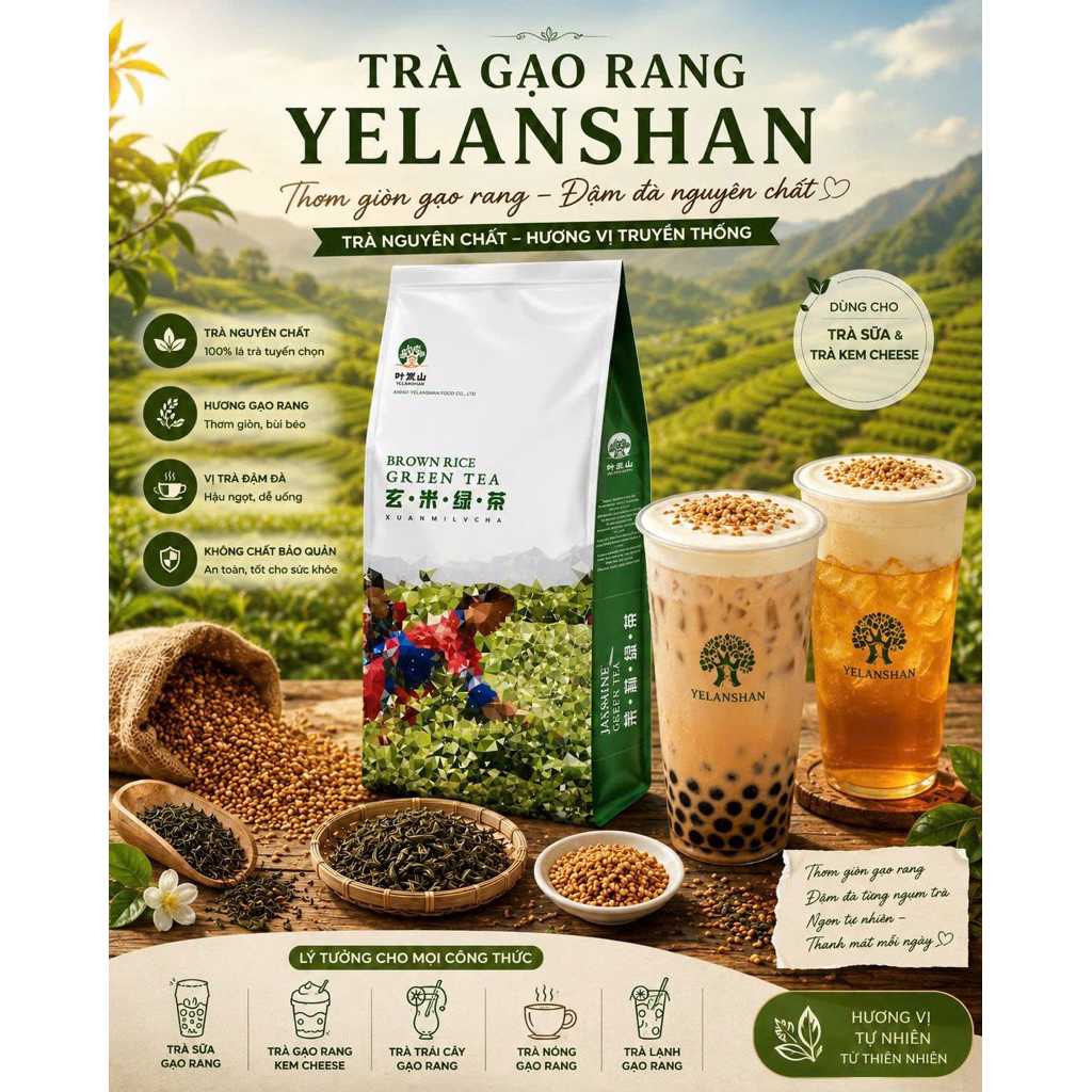 Trà gạo rang Yelanshan (Trà kiều mạch)