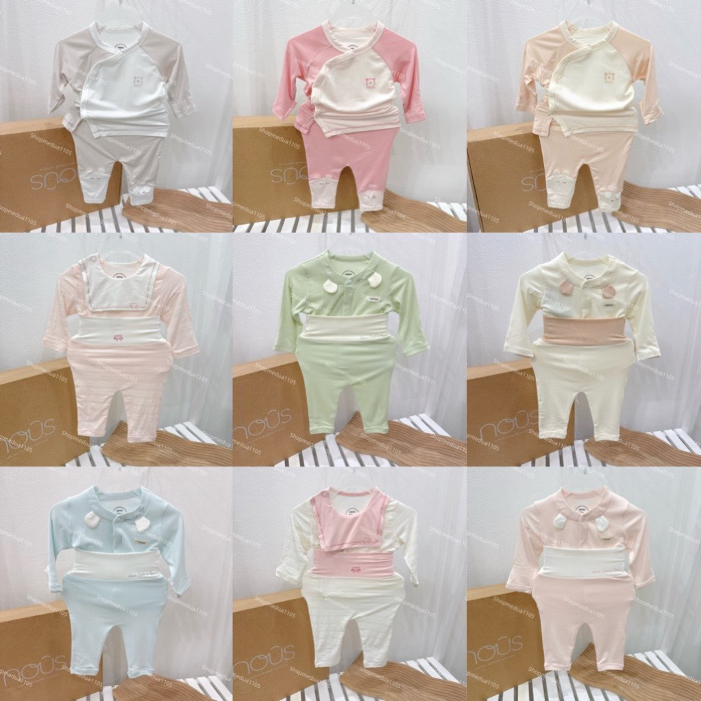 [HONEE] Bộ sơ sinh cài chéo honee size sơ sinh