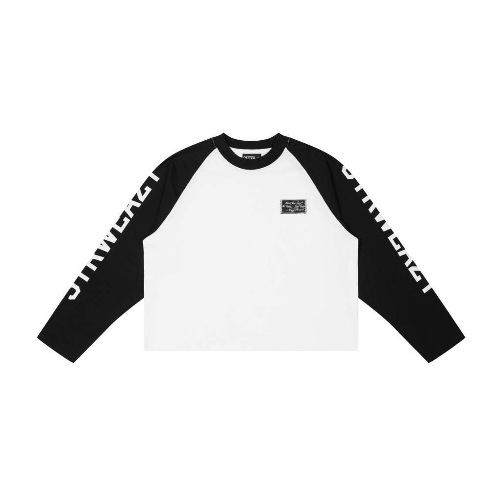 ÁO SWE TRACKSIDE L/S TEE - BLACK/WHITE