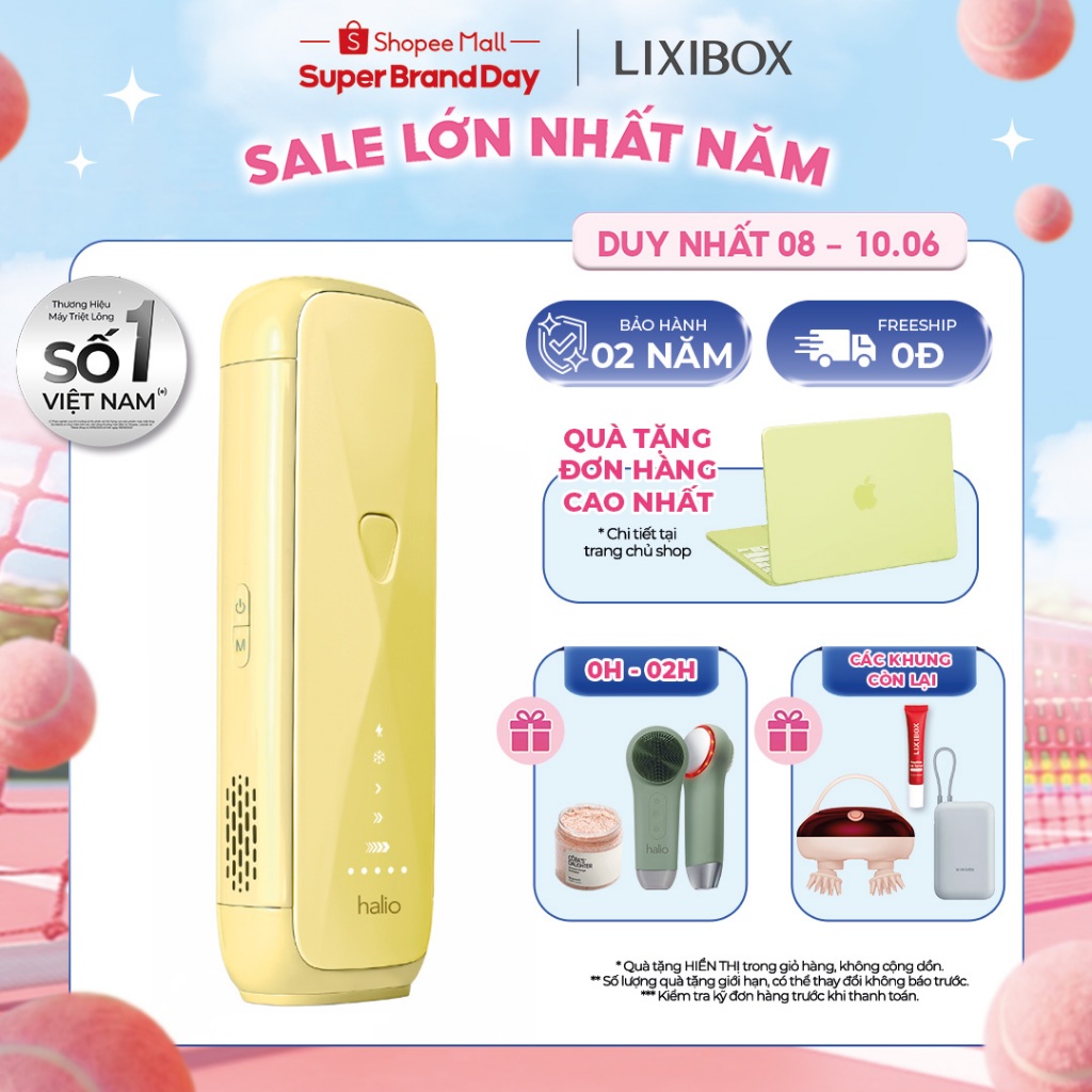 [MỚI] Máy Triệt Lông Halio SilkGlow IPL Sapphire Cooling Hair Removal Device