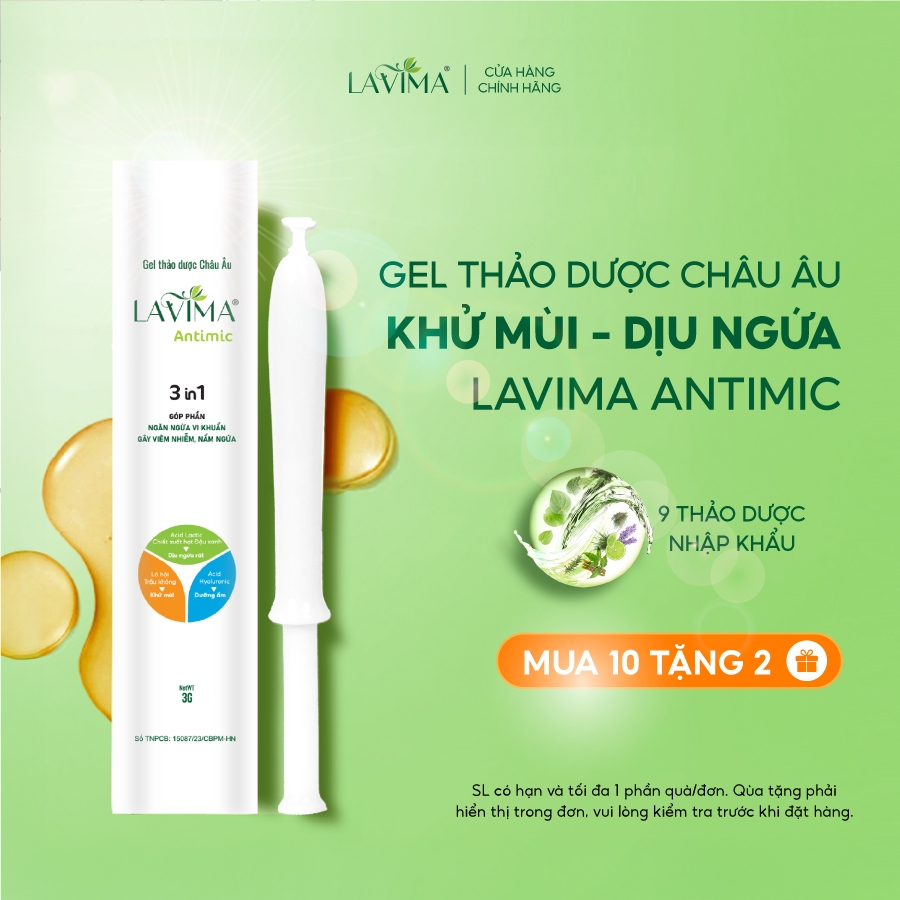 Gel Phụ Khoa Lavima Antimic (Đũa Thần Inner) Làm Sạch - Khử Mùi - Dịu Ngứa Nhanh Tại Chỗ, Bút 3g